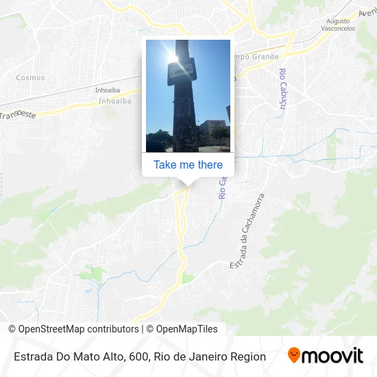 Estrada Do Mato Alto, 600 map