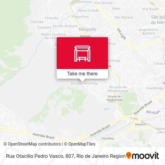 Rua Otacílio Pedro Vasco, 807 map