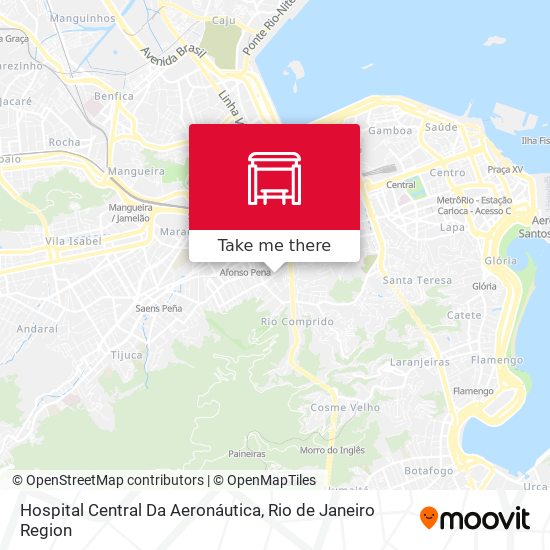 Mapa Hospital Central Da Aeronáutica