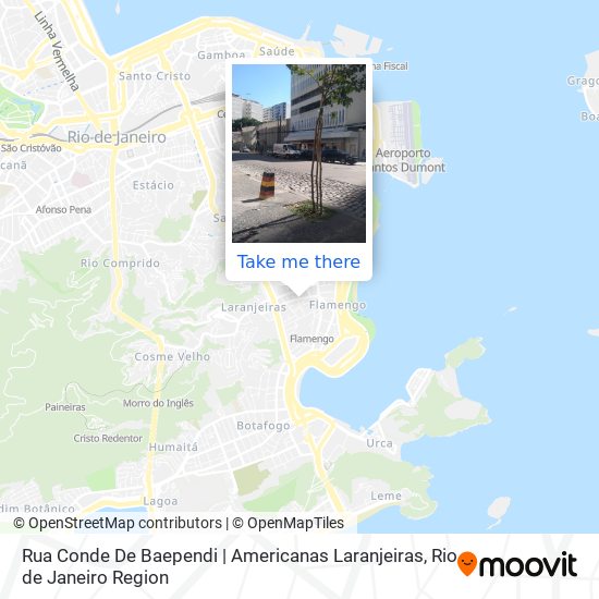 Mapa Rua Conde De Baependi | Americanas Laranjeiras