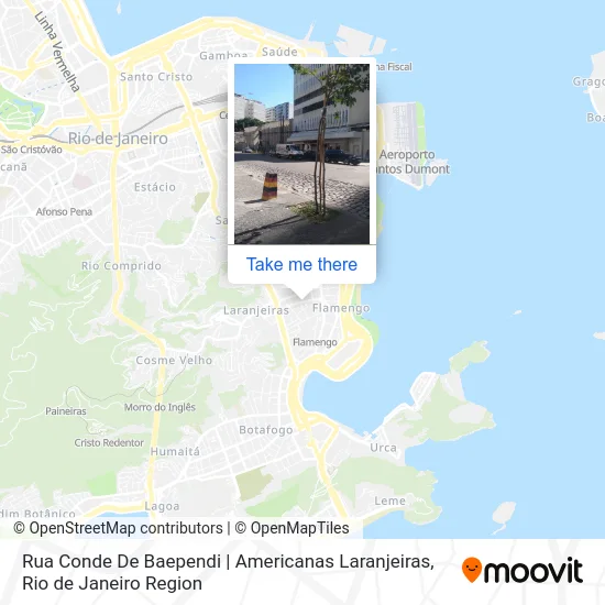 Rua Conde De Baependi | Americanas Laranjeiras map