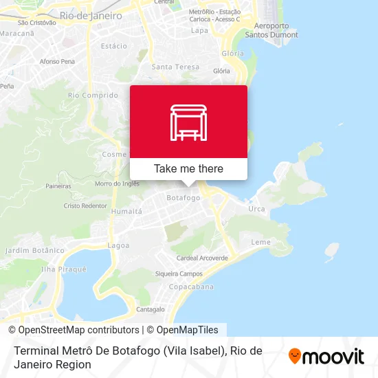 Terminal Metrô De Botafogo (Vila Isabel) map
