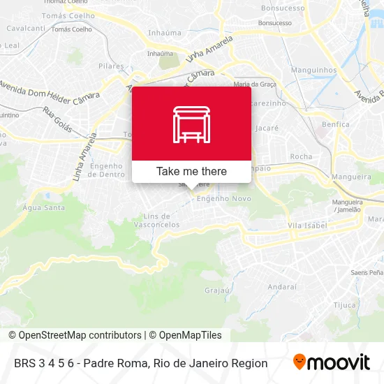 BRS 3 4 5 6 - Padre Roma map