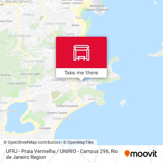 UFRJ - Praia Vermelha / UNIRIO - Campus 296 map