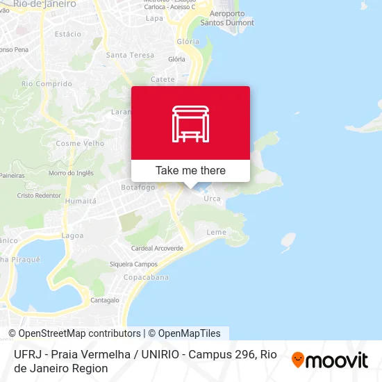 UFRJ - Praia Vermelha / UNIRIO - Campus 296 map