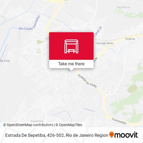 Estrada De Sepetiba, 426-502 map