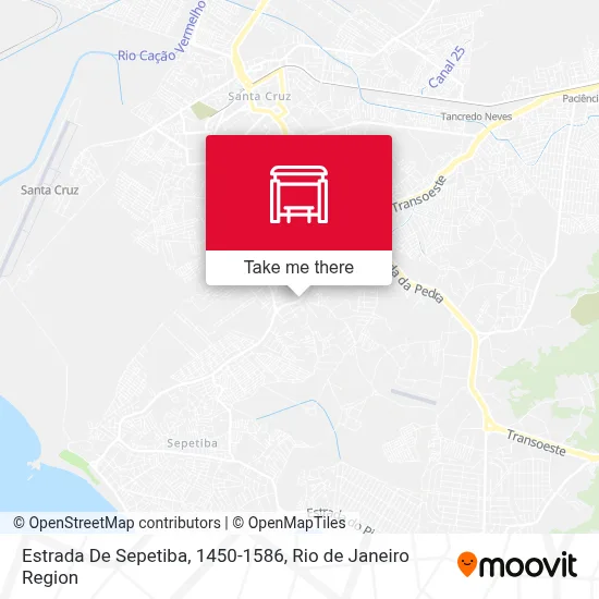 Estrada De Sepetiba, 1450-1586 map