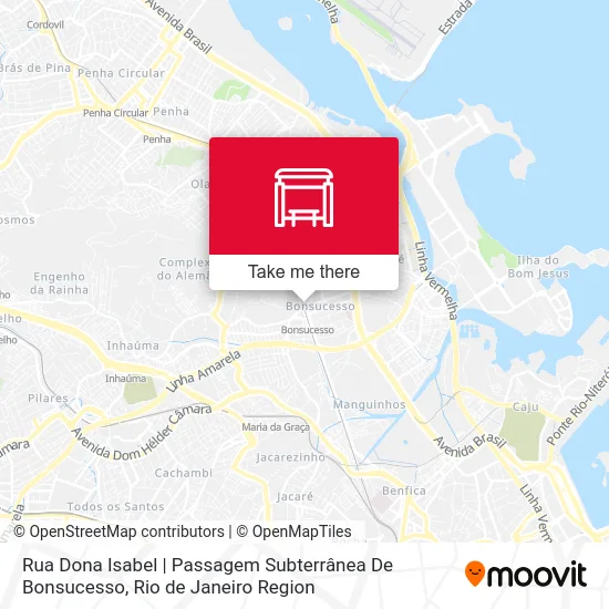 Rua Dona Isabel | Passagem Subterrânea De Bonsucesso map