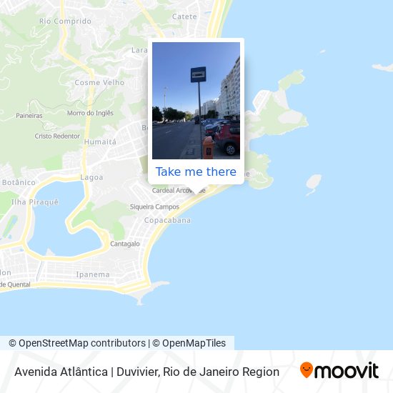 Mapa Avenida Atlântica | Duvivier