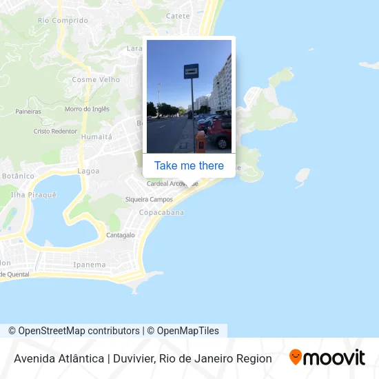 Avenida Atlântica | Duvivier map