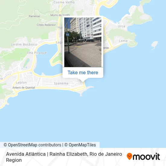 Avenida Atlântica | Rainha Elizabeth map