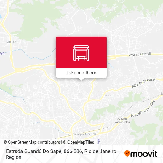 Estrada Guandú Do Sapê, 866-886 map