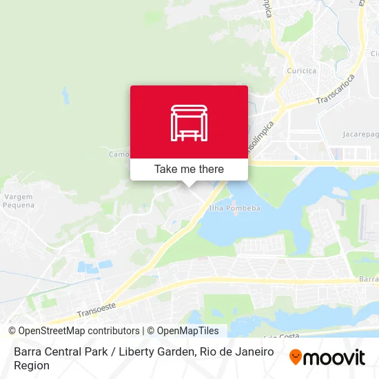 Barra Central Park / Liberty Garden map