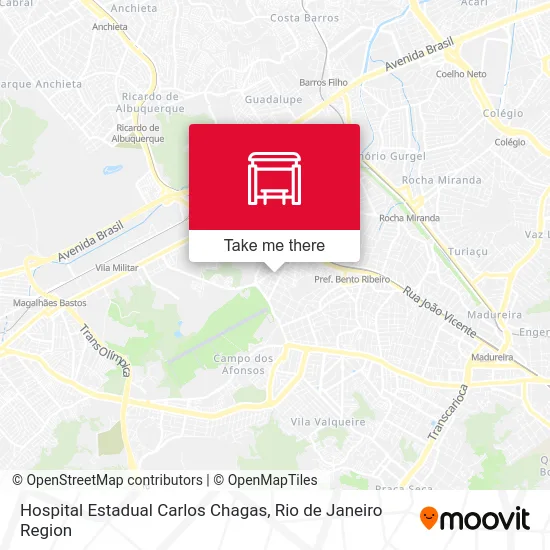 Hospital Estadual Carlos Chagas map