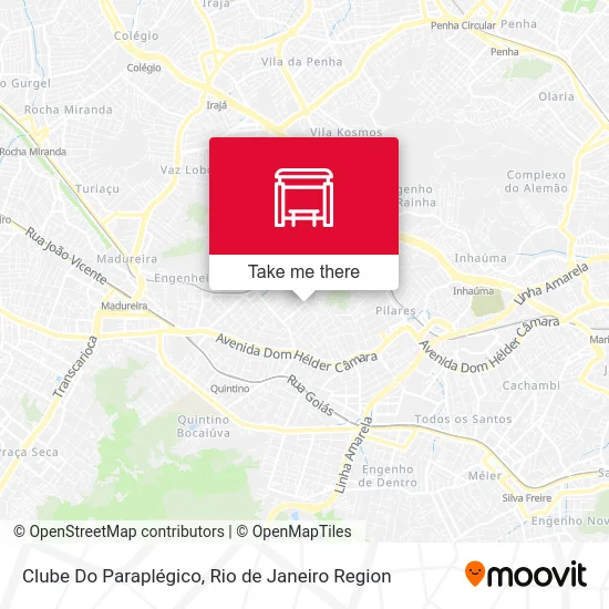 Clube Do Paraplégico map