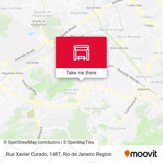 Rua Xavier Curado, 1487 map