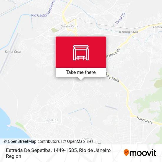 Estrada De Sepetiba, 1449-1585 map