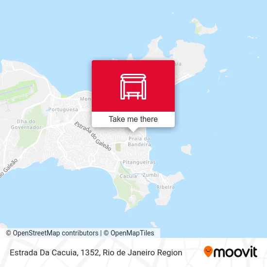 Estrada Da Cacuia, 1352 map