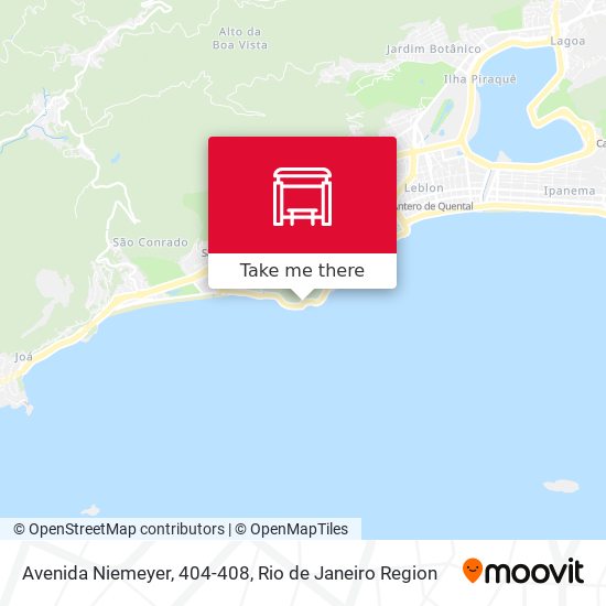 Mapa Avenida Niemeyer, 404-408