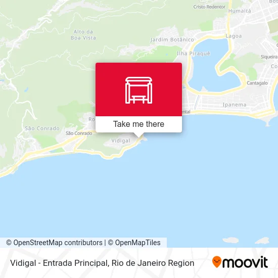 Vidigal - Entrada Principal map