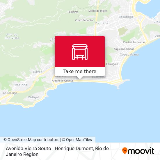 Avenida Vieira Souto | Henrique Dumont map