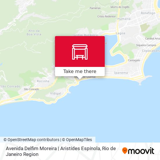 Mapa Avenida Delfim Moreira | Aristídes Espínola