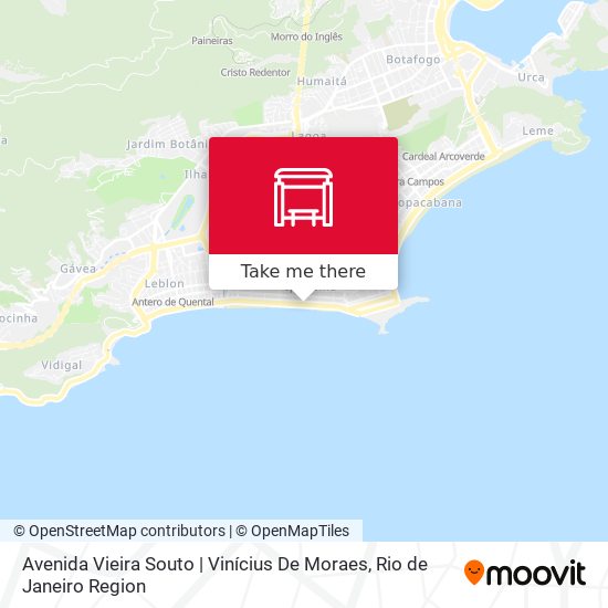 Avenida Vieira Souto | Vinícius De Moraes map