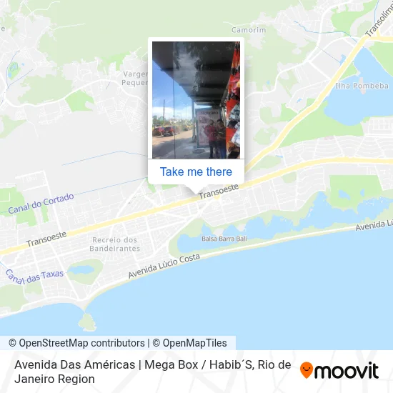 Avenida Das Américas | Mega Box / Habib´S map