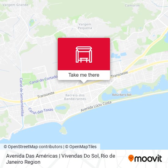 Avenida Das Américas | Vivendas Do Sol map