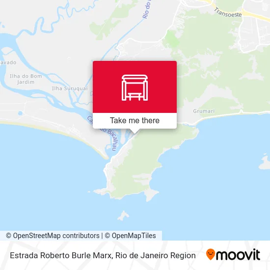 Estrada Roberto Burle Marx map