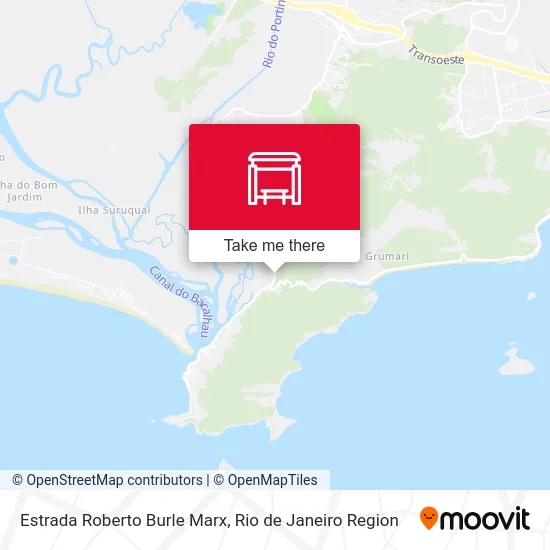 Estrada Roberto Burle Marx map