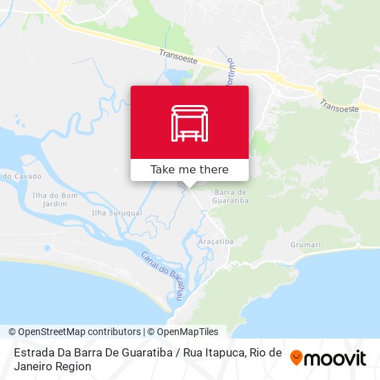 Estrada Da Barra De Guaratiba / Rua Itapuca map