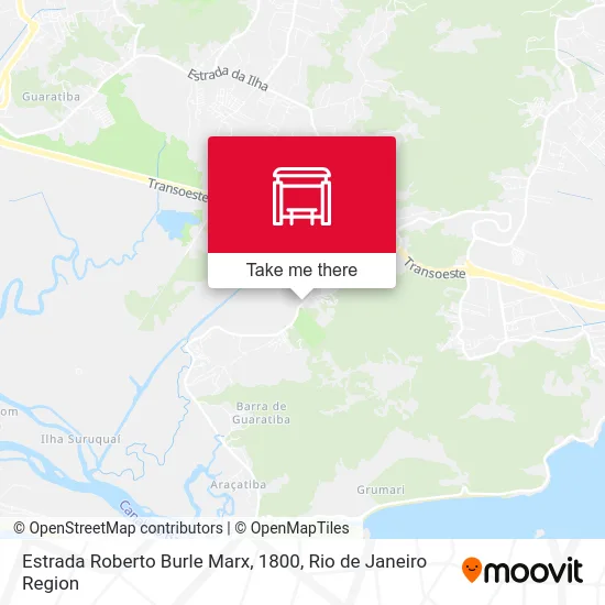 Estrada Roberto Burle Marx, 1800 map