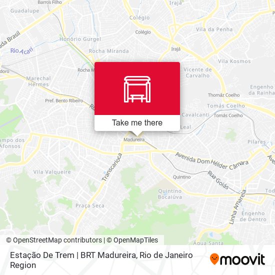 Mapa Estação De Trem | BRT Madureira