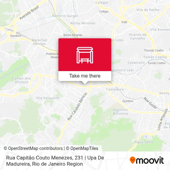 Rua Capitão Couto Menezes, 231 | Upa De Madureira map