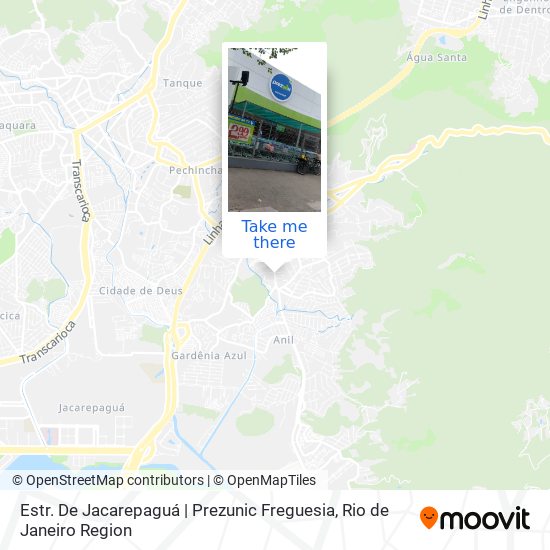 Estr. De Jacarepaguá | Prezunic Freguesia map