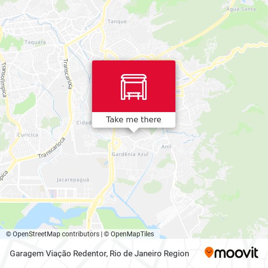 Mapa Garagem Viação Redentor