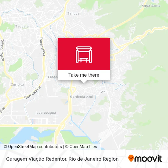 Garagem Viação Redentor map