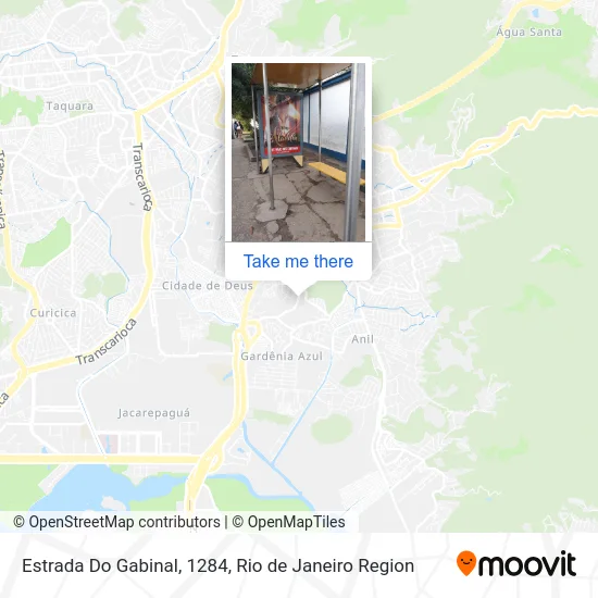 Estrada Do Gabinal, 1284 map