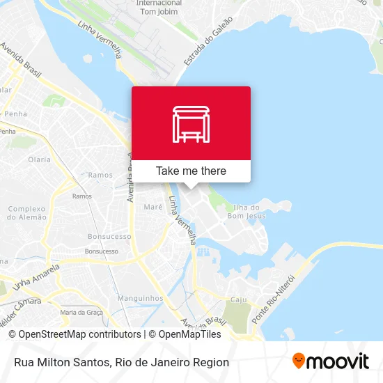 Rua Milton Santos map