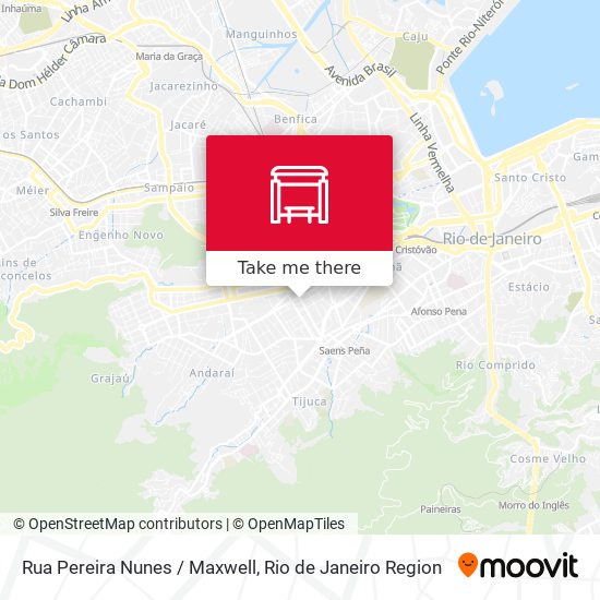 Rua Pereira Nunes / Maxwell map