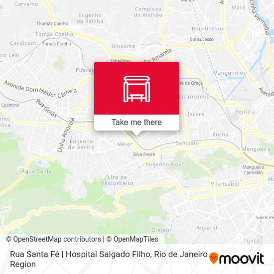 Rua Santa Fé | Hospital Salgado Filho map