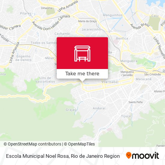 Mapa Escola Municipal Noel Rosa