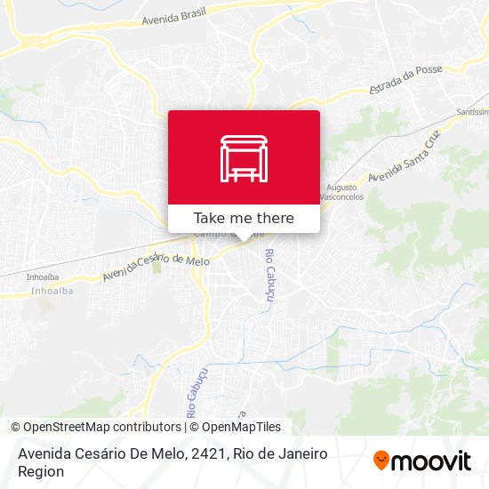 Mapa Avenida Cesário De Melo, 2421