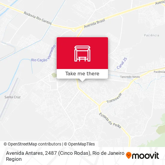 Avenida Antares, 2487 (Cinco Rodas) map