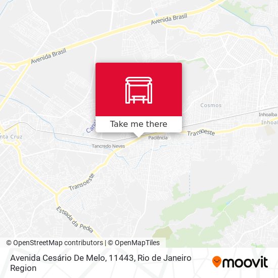 Avenida Cesário De Melo, 11443 map