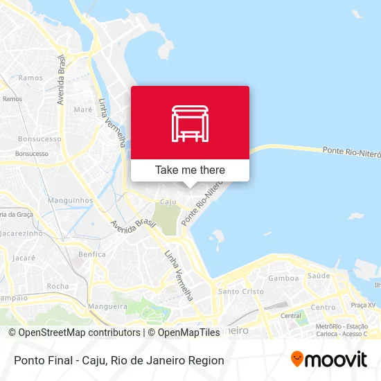 Ponto Final - Caju map