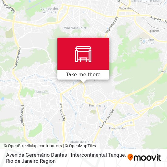 Avenida Geremário Dantas | Intercontinental Tanque map