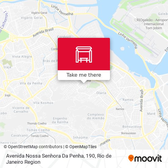 Mapa Avenida Nossa Senhora Da Penha, 190