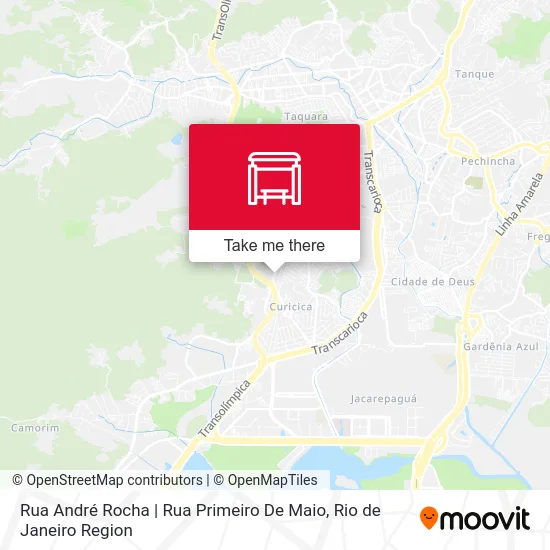 Rua André Rocha | Rua Primeiro De Maio map